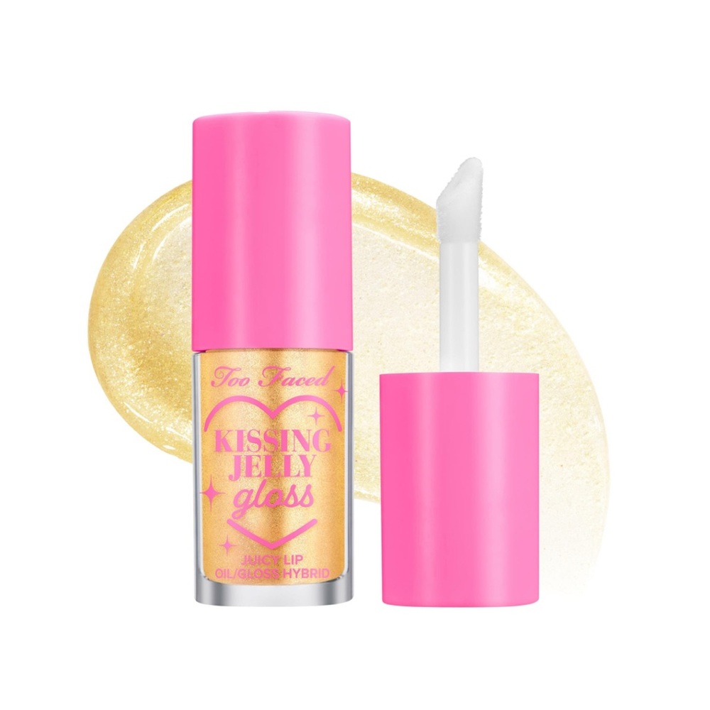 Too Faced Kissing Jelly Non-Sticky Lip Oil Gloss Pina Colada Brand New in Box